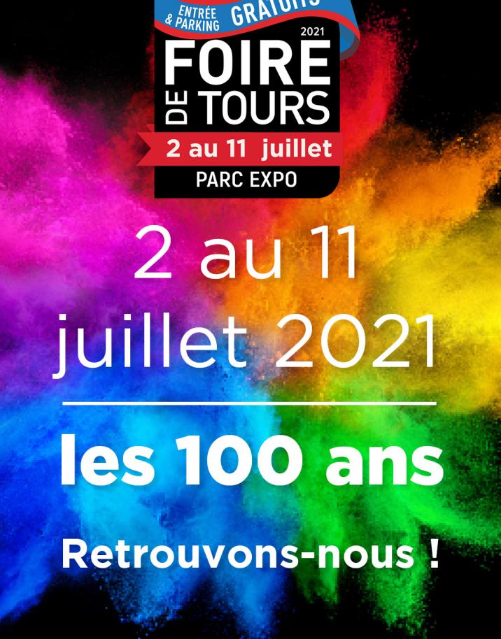 Foire de Tours du 2 au 11 juillet 2021.